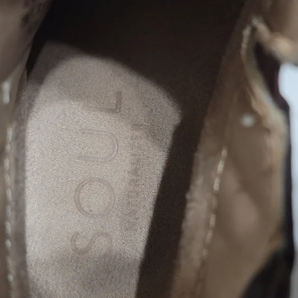 Naturalizer SOUL Haley Wedge Ankle Booties Distressed Brown  7.5M - Picture 10 of 11